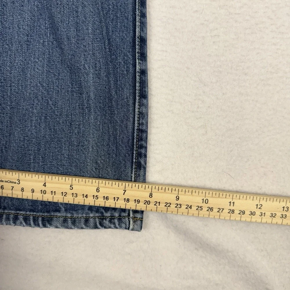 Levis 501 Jeans Mens 32x32 Blue Wash Button‎ Fly Straight Leg Original Fit Denim